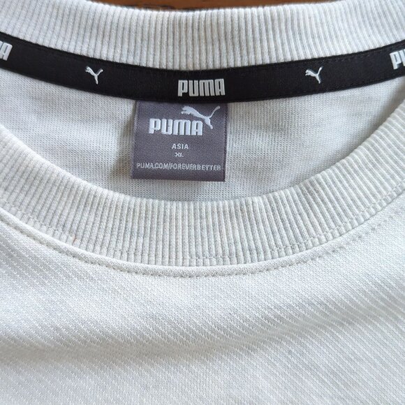 PUMA‎ Women's Crewneck Gray Black Sweatshirt XL Long Sleeve Pullover Athletic - Picture 5 of 11